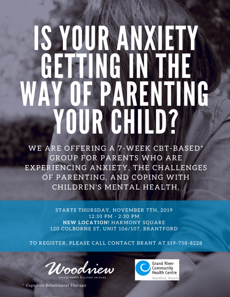 Brant Parent Anxiety Group | Woodview Mental Health and Autism Services