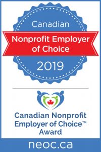 non profit employer of choice award 2019 banner