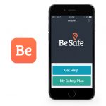 Be Safe app logo on mobile screen