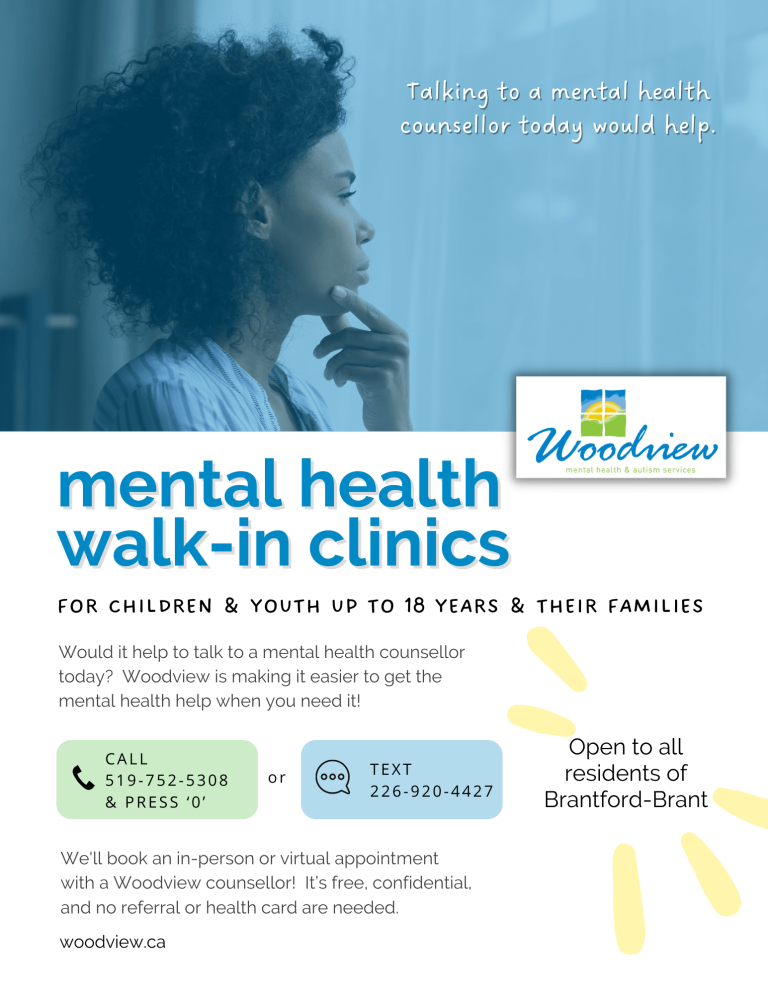 Brant Clinics Flyer 2022 | Woodview Mental Health and Autism Services