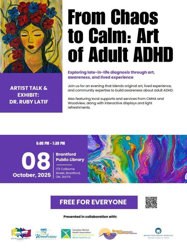 ADHD art show poster